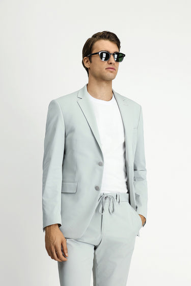 Taş Techno-Line Super Slim Fit Ekstra Dar Kesim Beli Lastikli İpli Çantalı Likralı Takım Elbise