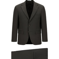 Koyu Kahve Slim Fit Dar Kesim Klasik Takım Elbise