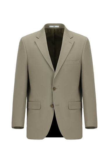 Açık Vizon Relaxed Fit Rahat Kesim Klasik Takım Elbise