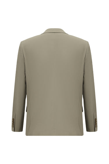 Açık Vizon Relaxed Fit Rahat Kesim Klasik Takım Elbise