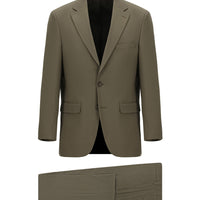 Koyu Vizon Slim Fit Dar Kesim Klasik Takım Elbise