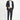 Koyu Antrasit Slim Fit Dar Kesim Klasik Takım Elbise