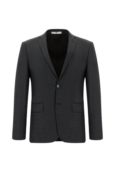 Koyu Kahve Super Slim Fit Ekstra Dar Kesim Klasik Desenli Takım Elbise