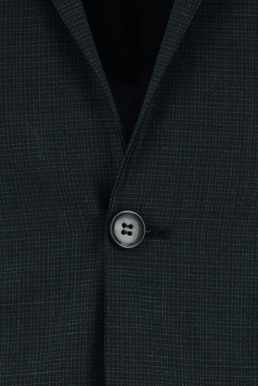 Koyu Yeşil Super Slim Fit Ekstra Dar Kesim Klasik Desenli Takım Elbise