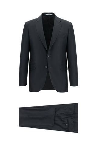 Siyah 7 Drop Slim Fit Dar Kesim Takım Elbise