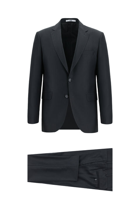 Black 7 Drop Slim Fit Narrow Cut Suit
