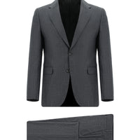 Koyu Füme Slim Fit Dar Kesim Klasik Takım Elbise