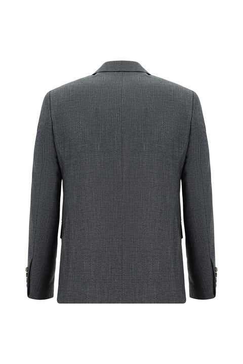 Koyu Füme 7 Drop Slim Fit Dar Kesim Takım Elbise