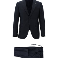 Orta Lacivert Slim Fit Dar Kesim Klasik Takım Elbise