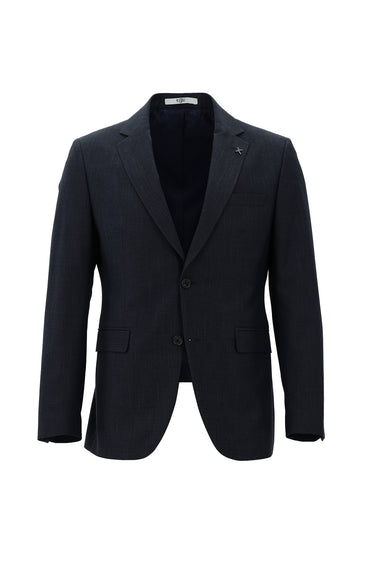 Orta Lacivert Slim Fit Dar Kesim Klasik Takım Elbise