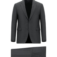Orta Antrasit Slim Fit Dar Kesim Klasik Takım Elbise