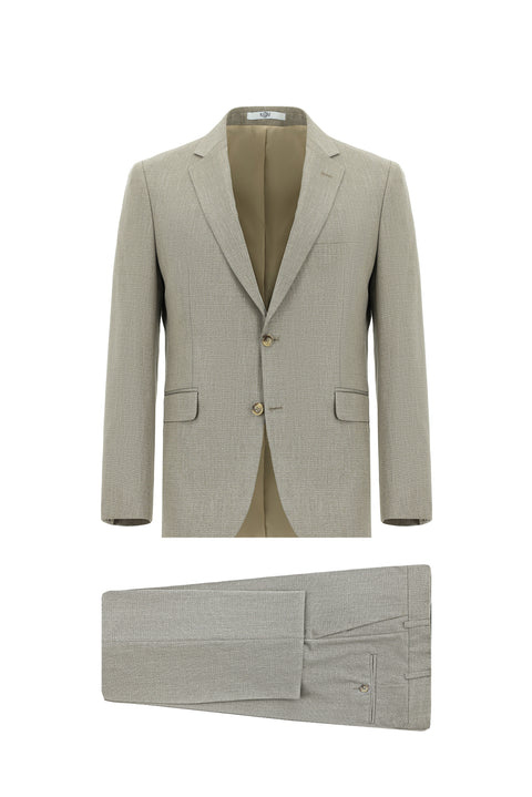 Light Mink 7 Drop Slim Fit Narrow Cut Suit