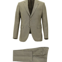 Orta Vizon 7 Drop Slim Fit Dar Kesim Desenli Takım Elbise