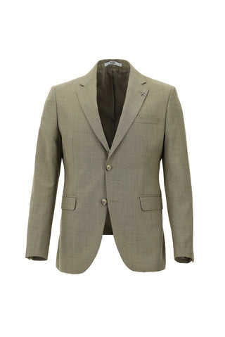 Orta Vizon 7 Drop Slim Fit Dar Kesim Desenli Takım Elbise