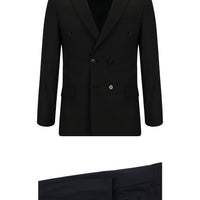 Koyu Lacivert 7 Drop Super Slim Fit Eksra Dar Kesim Desenli Kruvaze Takım Elbise