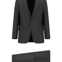 Açık Antrasit 4 Drop Relaxed Fit Rahat Kesim Desenli Takım Elbise