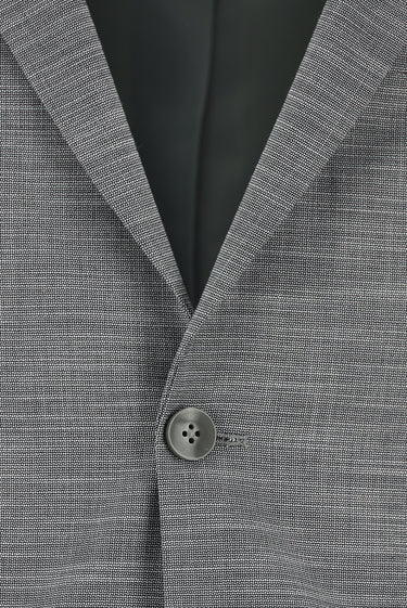 Orta Füme Super Slim Fit Ekstra Dar Kesim Klasik Desenli Takım Elbise