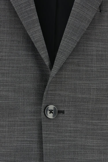 Koyu Füme Super Slim Fit Ekstra Dar Kesim Klasik Desenli Takım Elbise