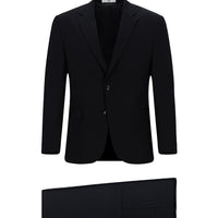 Koyu Lacivert Slim Fit Dar Kesim Klasik Takım Elbise