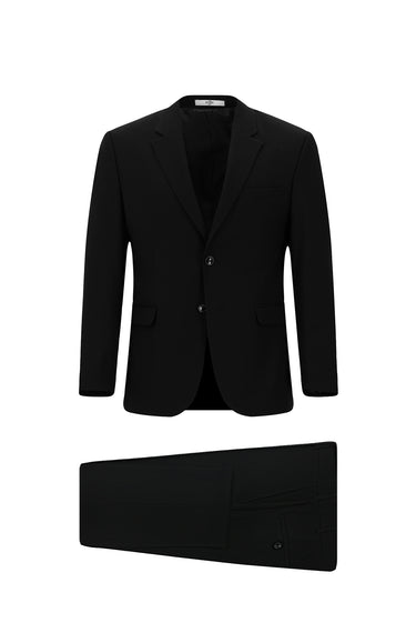 Siyah Slim Fit Dar Kesim Klasik Takım Elbise