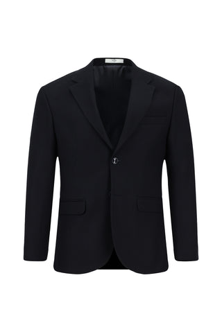 Koyu Lacivert 7 Drop Slim Fit Dar Kesim Desenli Takım Elbise