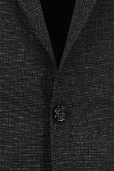 Orta Antrasit Relaxed Fit Rahat Kesim Klasik Desenli Takım Elbise