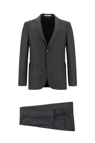 Koyu Antrasit 7 Drop Slim Fit Dar Kesim Takım Elbise