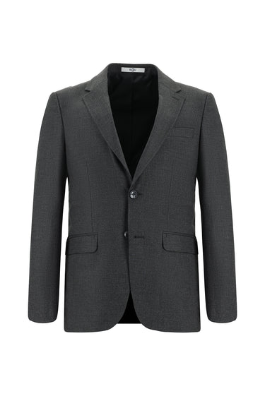 Koyu Antrasit Slim Fit Dar Kesim Klasik Takım Elbise