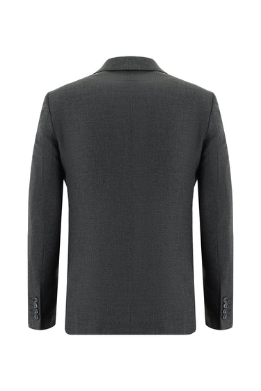 Koyu Antrasit Slim Fit Dar Kesim Klasik Takım Elbise