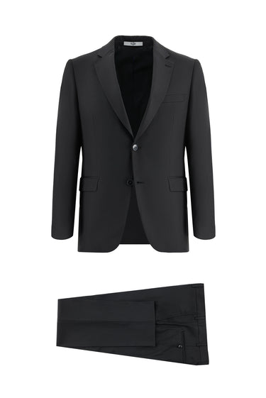 Siyah Slim Fit Dar Kesim Klasik Takım Elbise