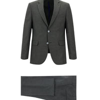 Koyu Füme Slim Fit Dar Kesim Klasik Takım Elbise