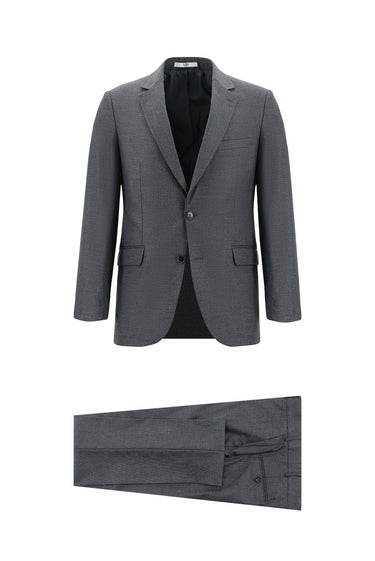 Açık Füme Slim Fit Dar Kesim Klasik Takım Elbise
