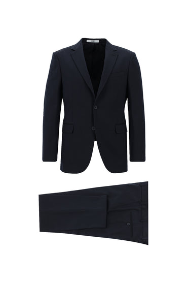 Koyu Lacivert Slim Fit Dar Kesim Klasik Takım Elbise