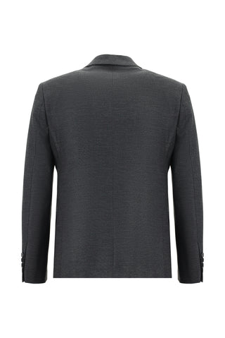 Orta Füme 7 Drop Slim Fit Dar Kesim Takım Elbise
