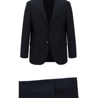 Koyu Lacivert Slim Fit Dar Kesim Klasik Takım Elbise