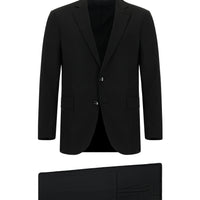 Siyah Regular Fit Klasik Takım Elbise