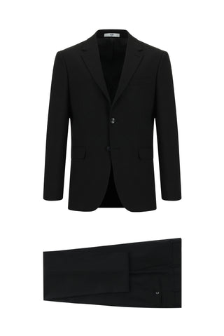 Siyah 7 Drop Slim Fit Dar Kesim Takım Elbise