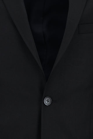Koyu Lacivert 7 Drop Super Slim Fit Eksra Dar Kesim Desenli Takım Elbise