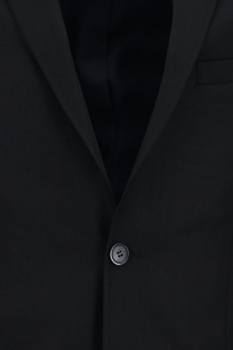 Koyu Lacivert 7 Drop Super Slim Fit Eksra Dar Kesim Desenli Takım Elbise
