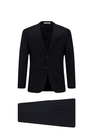Koyu Lacivert 6 Drop Regular Fit Standart Kesim Takım Elbise