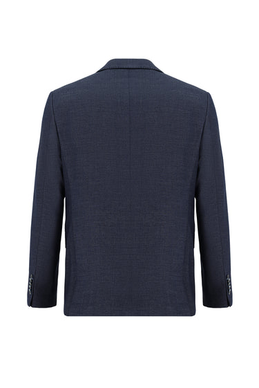 Orta Lacivert Regular Fit Kombinli Yelekli Takım Elbise