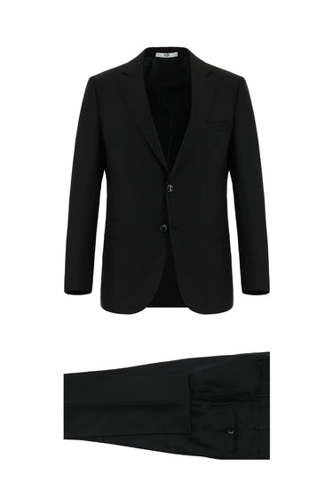 Siyah Regular Fit Klasik Takım Elbise