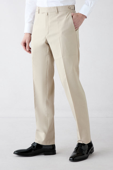 Light Beige 7 Drop Slim Fit Narrow Cut Shawl Collar Tuxedo & Groom Suit