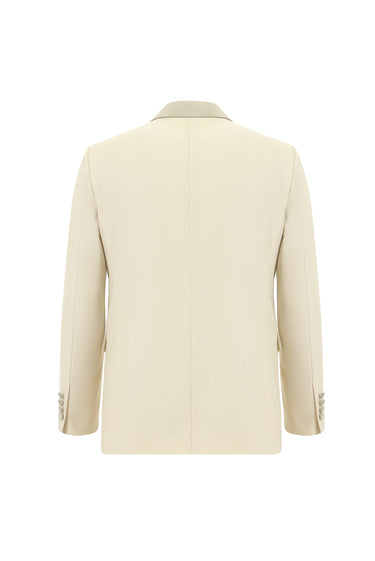 Açık Bej Sivri Yaka Smokin & Damatlık