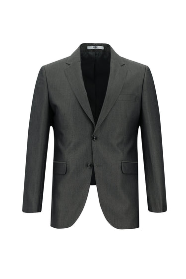 Orta Füme Slim Fit Dar Kesim Klasik Desenli Takım Elbise