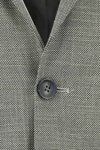 Açık Gri 7 Drop Super Slim Fit Eksra Dar Kesim Desenli Takım Elbise