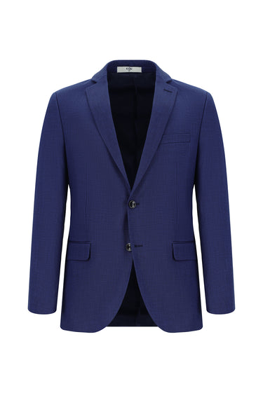 Koyu Lacivert Super Slim Fit Ekstra Dar Kesim Klasik Desenli Takım Elbise