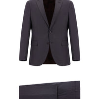Acı Kahve Slim Fit Dar Kesim Klasik Desenli Takım Elbise