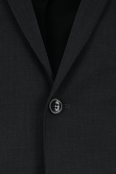 Koyu Antrasit Super Slim Fit Ekstra Dar Kesim Klasik Desenli Takım Elbise