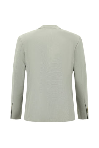 Küf Yeşili 4 Drop Relaxed Fit Rahat Kesim Desenli Takım Elbise